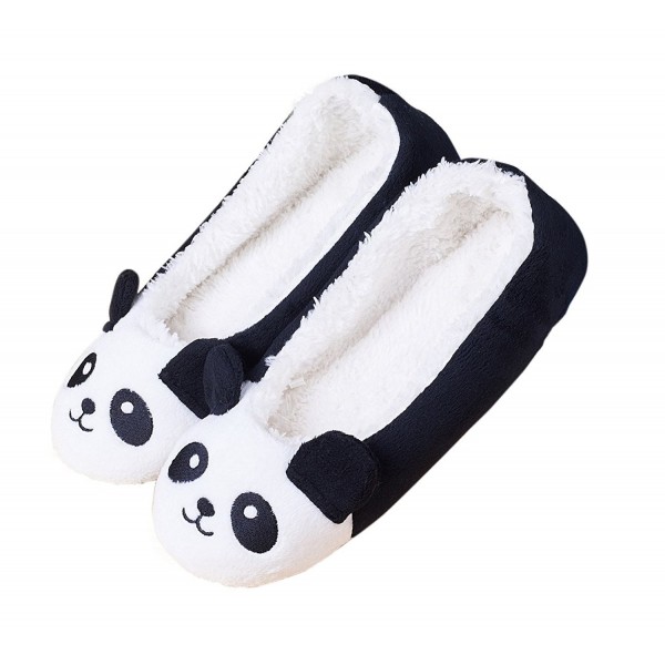 Womens Winter Fleece Cartoon Slippers