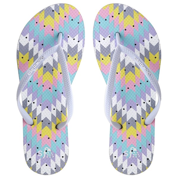 Showaflops Womens Antimicrobial Shower Sandals