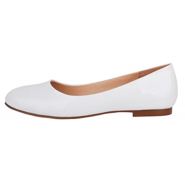 white flats for women