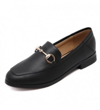 Meeshine Womens Leather Loafer Comfort