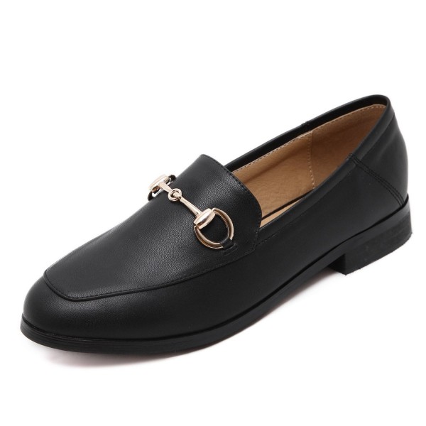 Meeshine Womens Leather Loafer Comfort