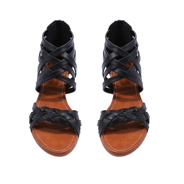 Syktkmx Sandals Gladiator Braided Comfortable