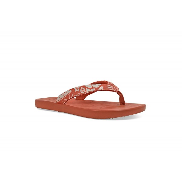 Women's Waterfall Palm Flip-Flop - Coral - CZ12N20AN8K