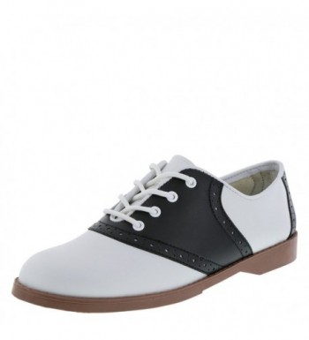 Predictions Womens Black Saddle Oxford