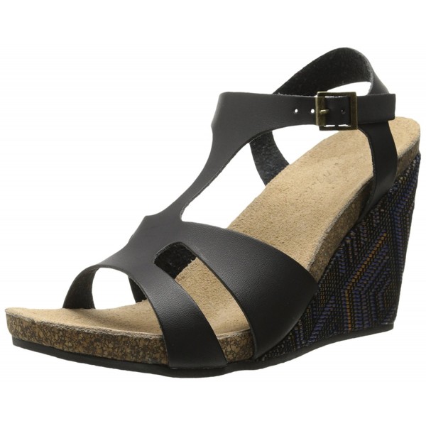 Women's Metro Wedge Sandal - Black - CB111HF5ZY5