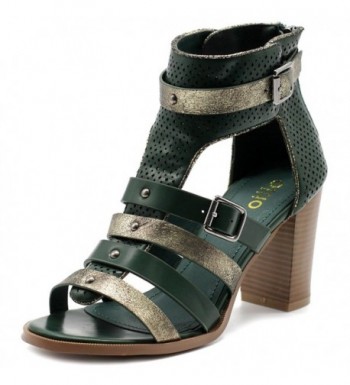 Ollio Womens Metallic Gladiator Sandals