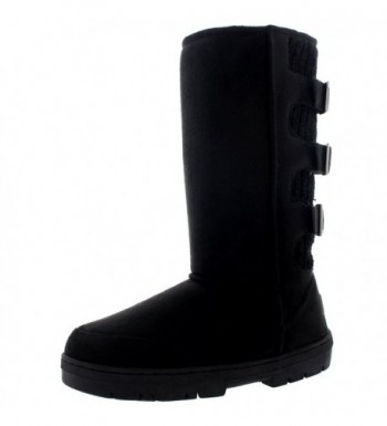 Womens Boots Buckle Waterproof Winter