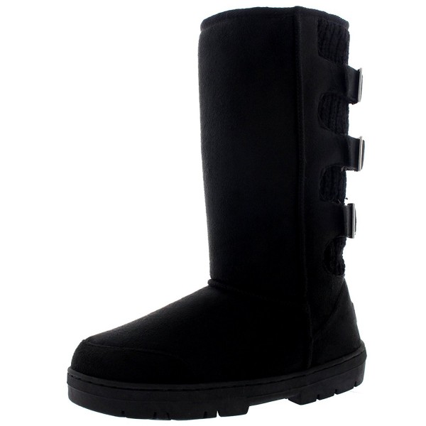 Womens Boots Buckle Waterproof Winter