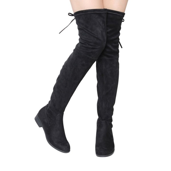 Ifantasy Suede Drawstring Thigh Stretchy