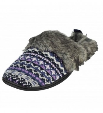 Dearfoams Multi Fabrication Womens Slippers