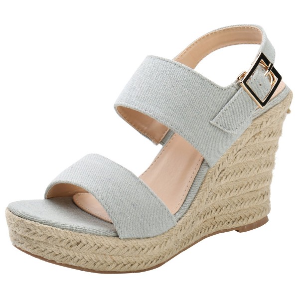 Alexis Leroy Buckle Espadrille Sandals