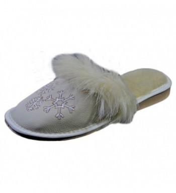 Reindeer Leather Womens Snowy Scuffs