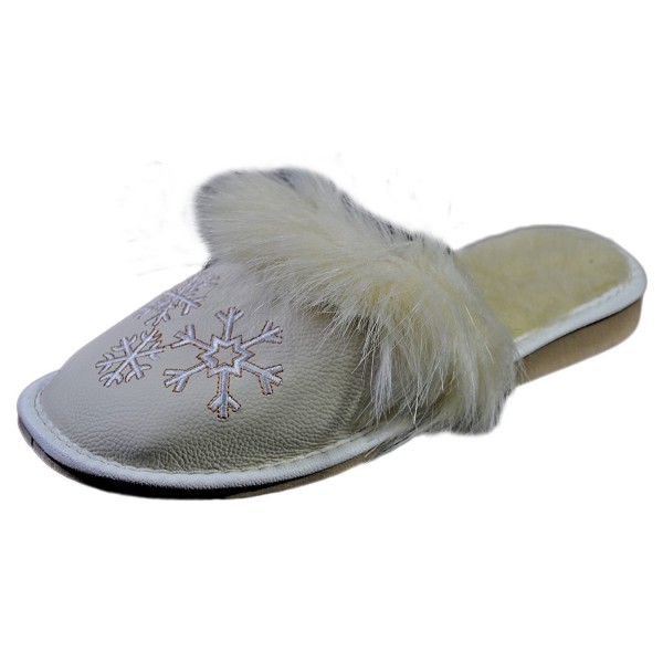 Reindeer Leather Womens Snowy Scuffs