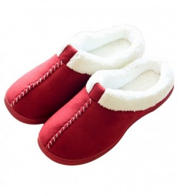 Halluci Womens Suede Memory Slippers