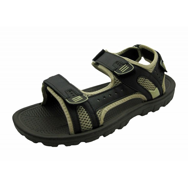 Mens Adjustable Straps Sandal Brown