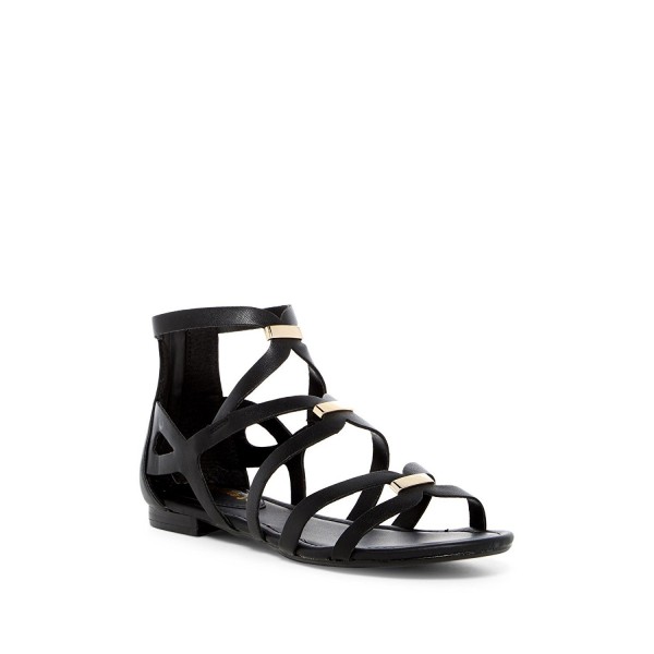 Breckelles Embellished Gladiator CrissCross Sandals