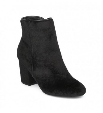 Women Round Block Heel Bootie