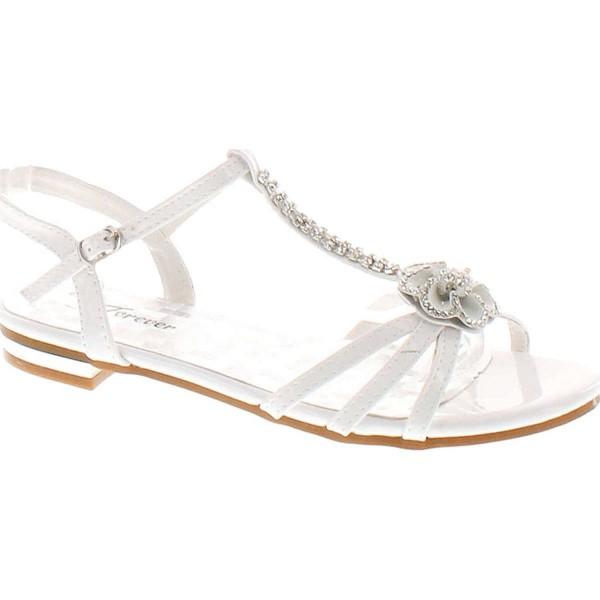 Forever Nora 69 Womens White Sandal