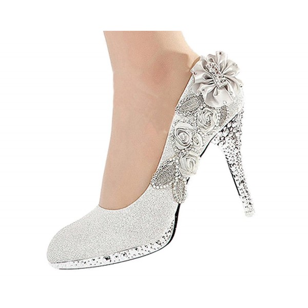 cheap silver shoes for wedding