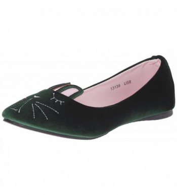 T U K Velvet Bunny Ballet Flat