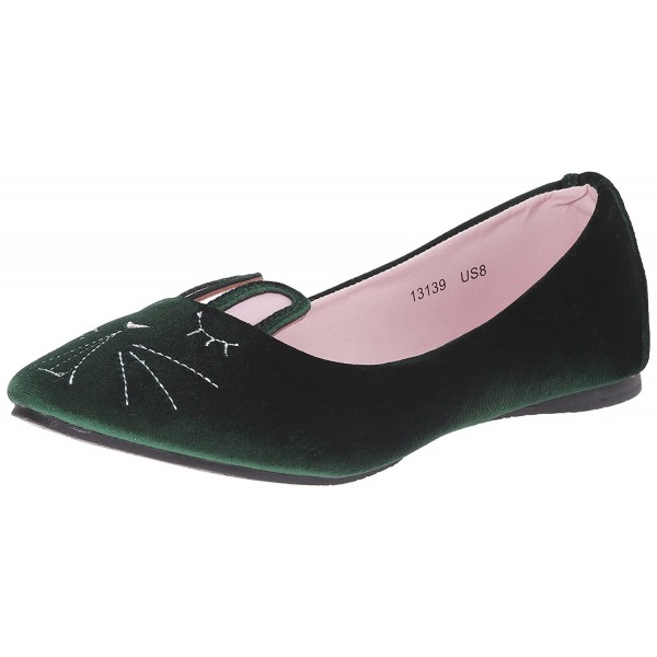 T U K Velvet Bunny Ballet Flat