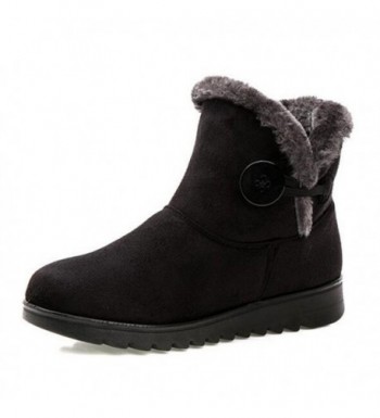 Lined Womens Winter Button Booties