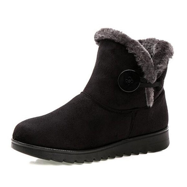 Lined Womens Winter Button Booties