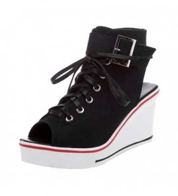 Womens Canvas Platform Fashion Sneaker