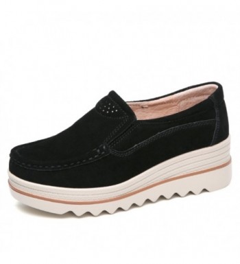 Sanyes Platform Loafers Moccasins SYSGX3088 Black 39