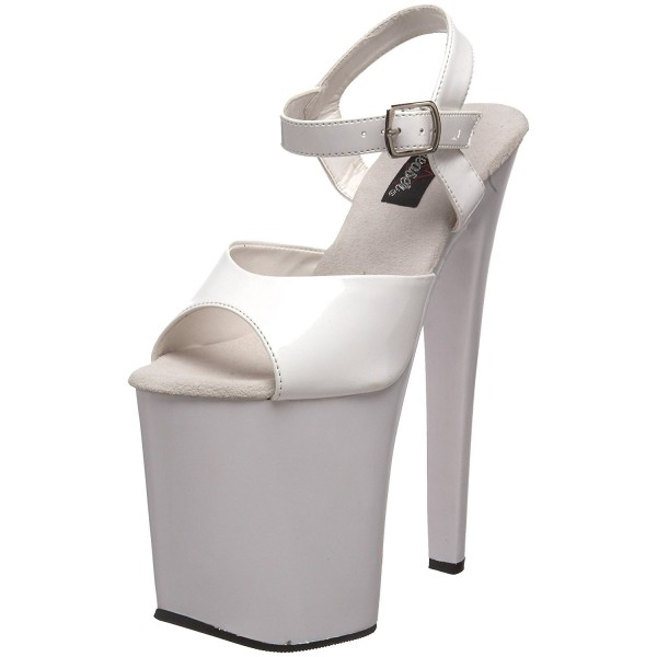 Women's Xtreme-809WM Platform Sandal - White Patent - C7111YVVQ77