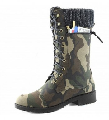 DailyShoes Womens Combat Military Camouflage