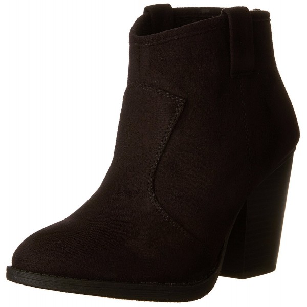Soda Womens Pull Tab Stacked Booties