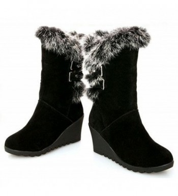 wedge calf boots