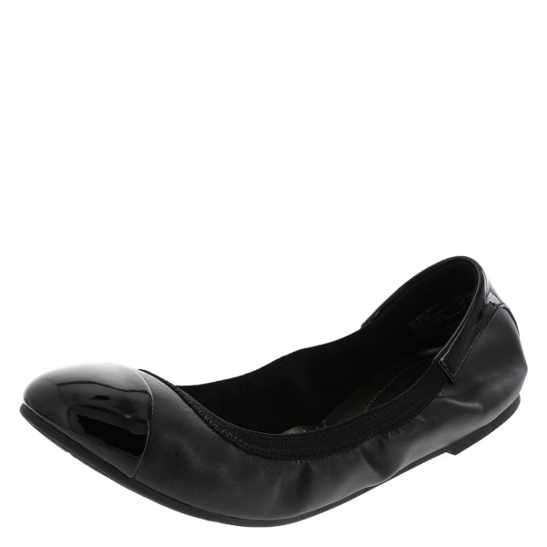 black scrunch flats