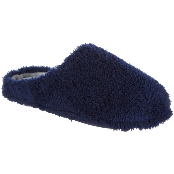 Dearfoams Womens Fluffy Slippers Peacoat