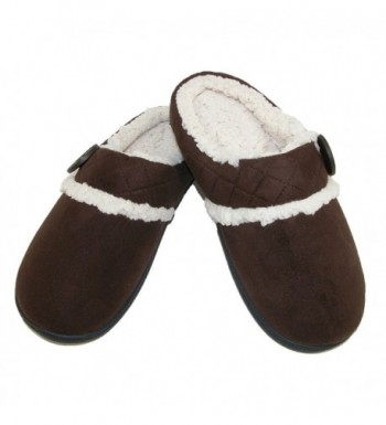 Dearfoams Womens Microsuede Slipper Espresso