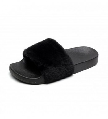 Havina Womens Slide Slipper Black