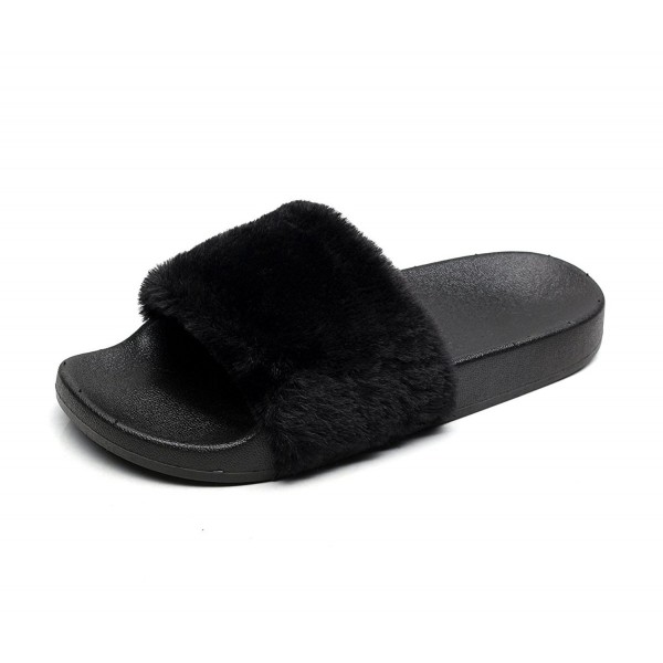 Havina Womens Slide Slipper Black