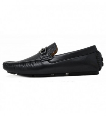 Bruno Marc Men's PHILIPE-01 Penny Loafers Moccasins Shoes - Black ...