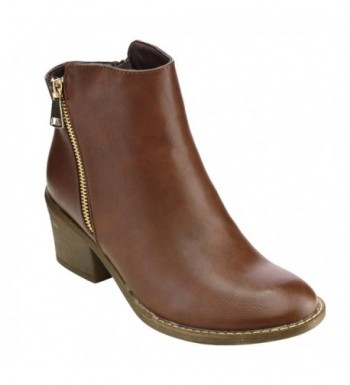 Reneeze Pama 02 Blocked Booties Leather