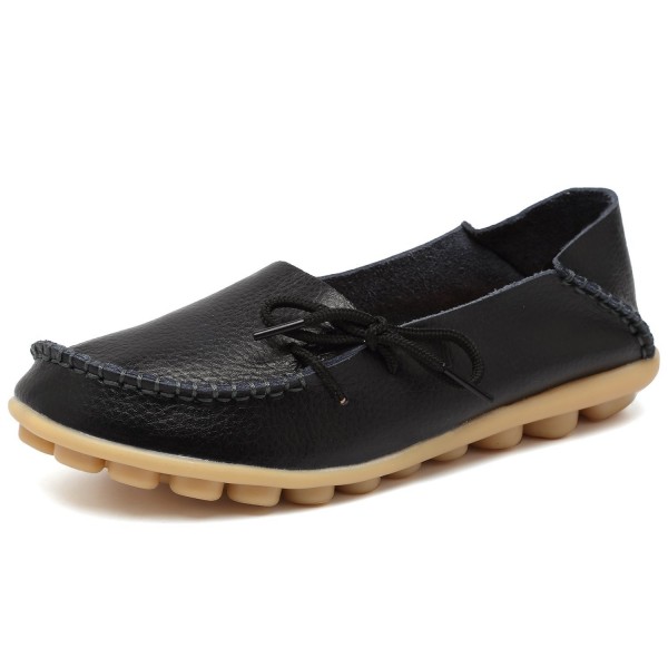 EQUICK Leather Loafers Moccasin Slippers