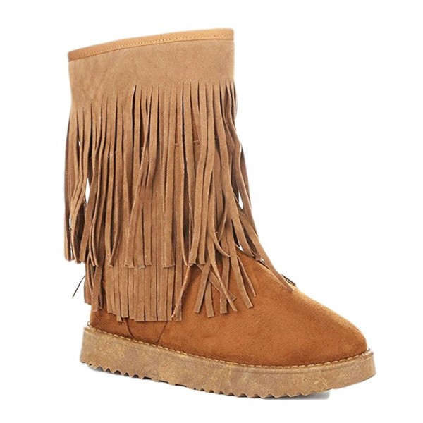 Shop Pretty Girl Fringes Moccasin