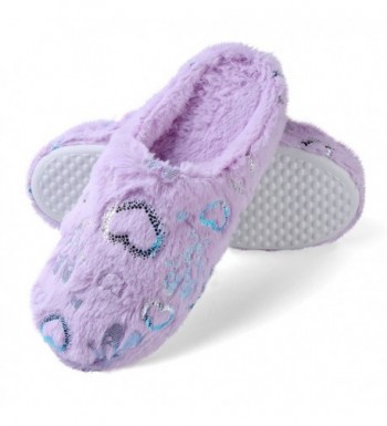 Aerusi Womens Fluffy Fleece Slipper