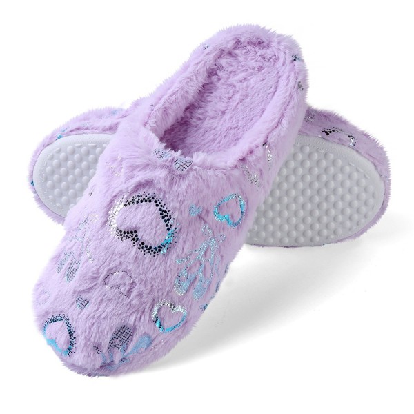 Aerusi Womens Fluffy Fleece Slipper