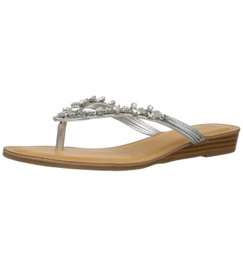 Carlos Santana Womens Sandal Silver