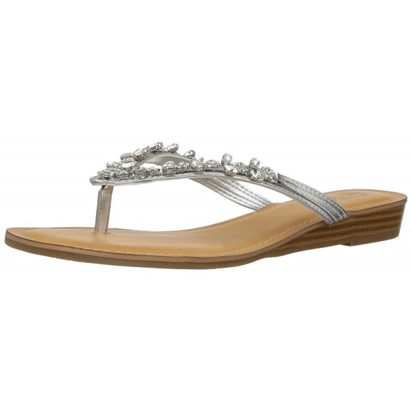 Carlos Santana Womens Sandal Silver