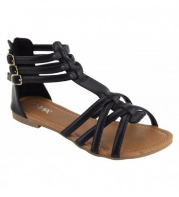 ANNA Mavis 7 Buckle Gladiator Sandal