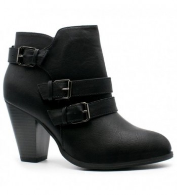 Forever Womens Buckle Booties Camila 64