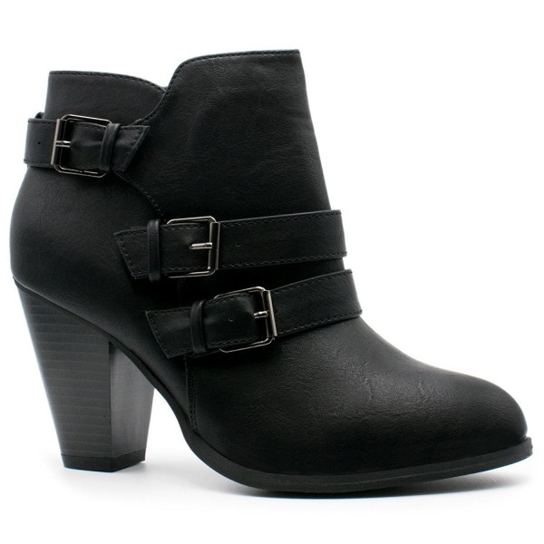 Forever Womens Buckle Booties Camila 64