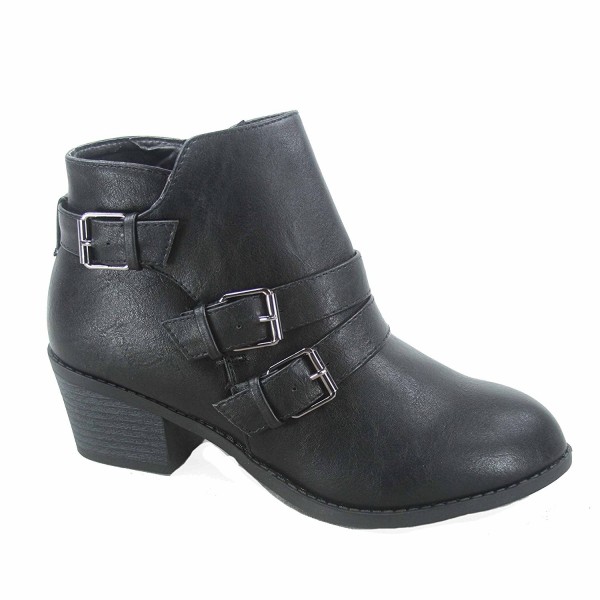 Forever Link Fashion Buckles Booties